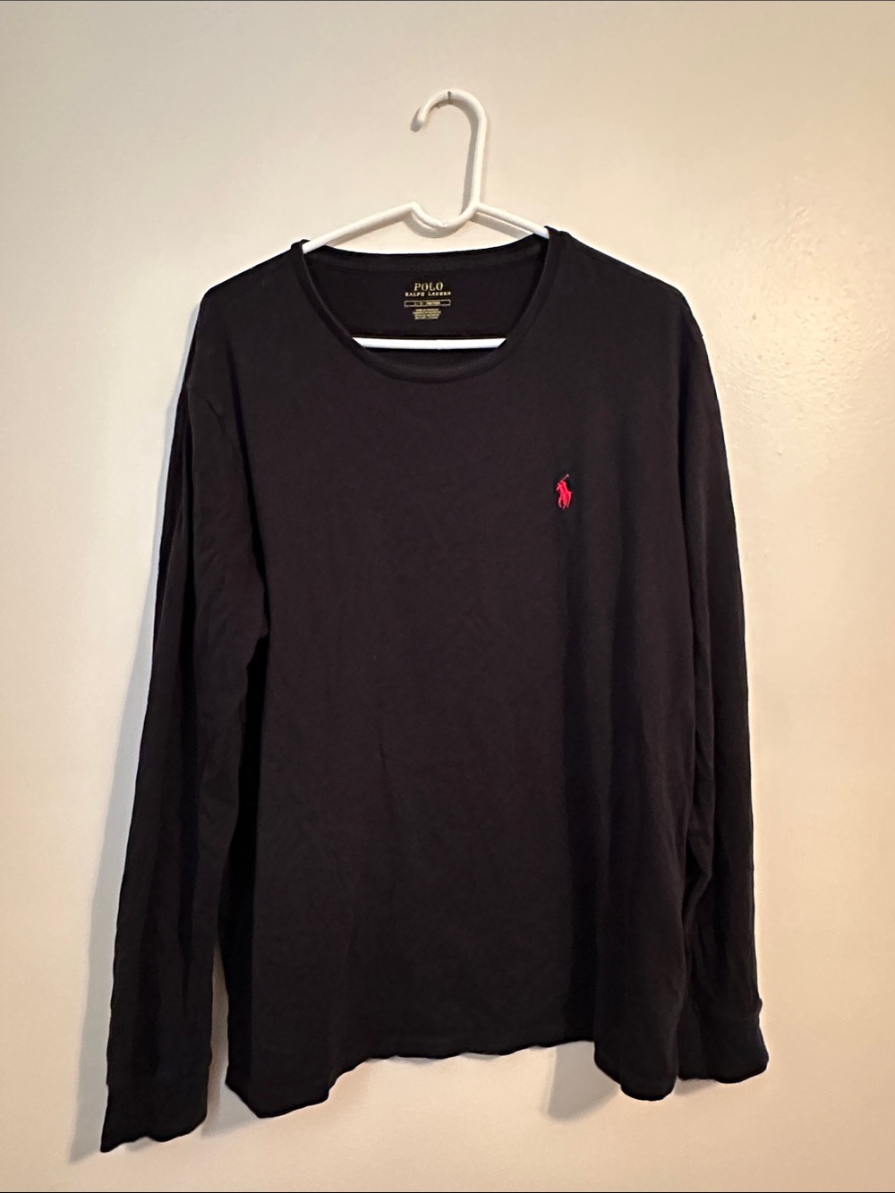 Polo by Ralph Lauren Black Tee with Gold Print